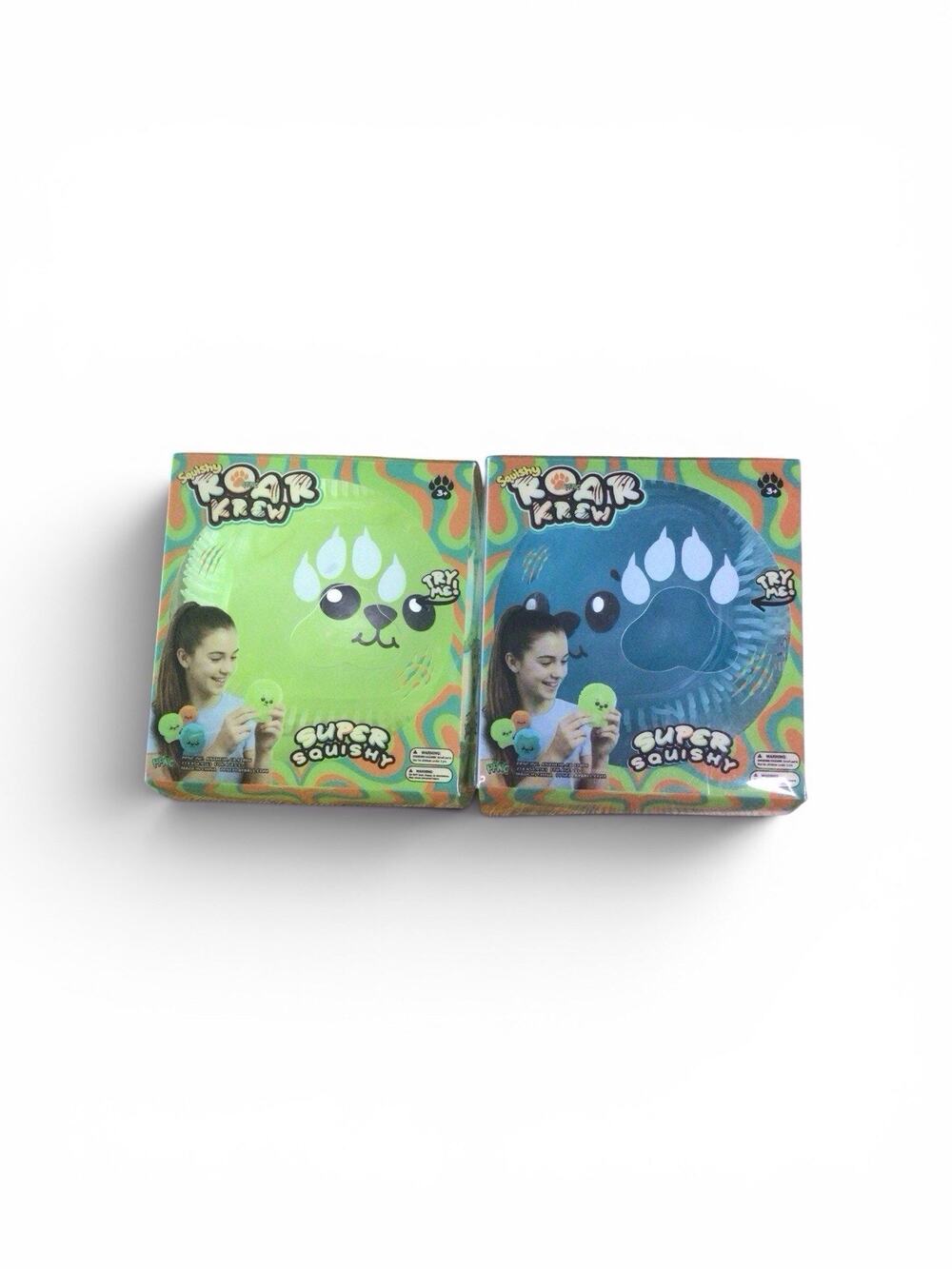 Squishy 2 Roar Krew Blue Green Super Squishy Squeeze Toy New From Five Below